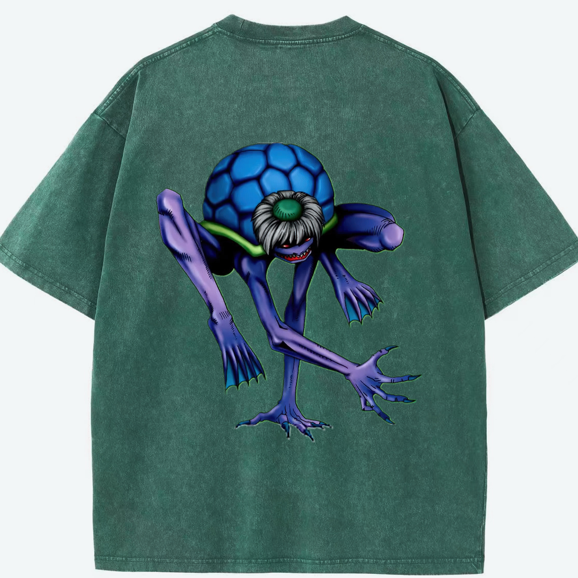 （画像用） 遊☆戯☆王 Yu-Gi-Oh! 綿100% ヴィンテージ風 半袖Tシャツ（背面プリント）